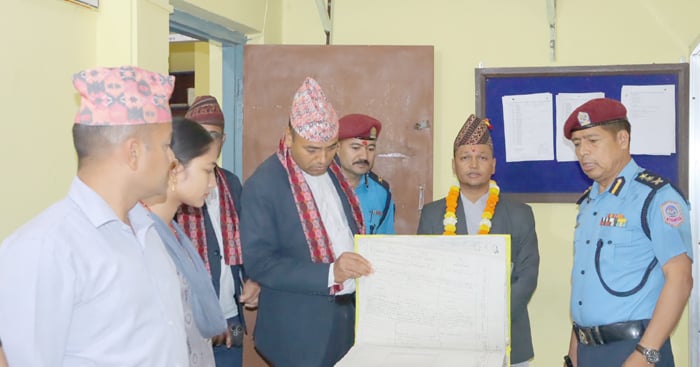 प्रजिअ जोशीद्वारा जिल्ला प्रहरी कार्यालय, बाँकेको अनुगमन तथा निरीक्षण