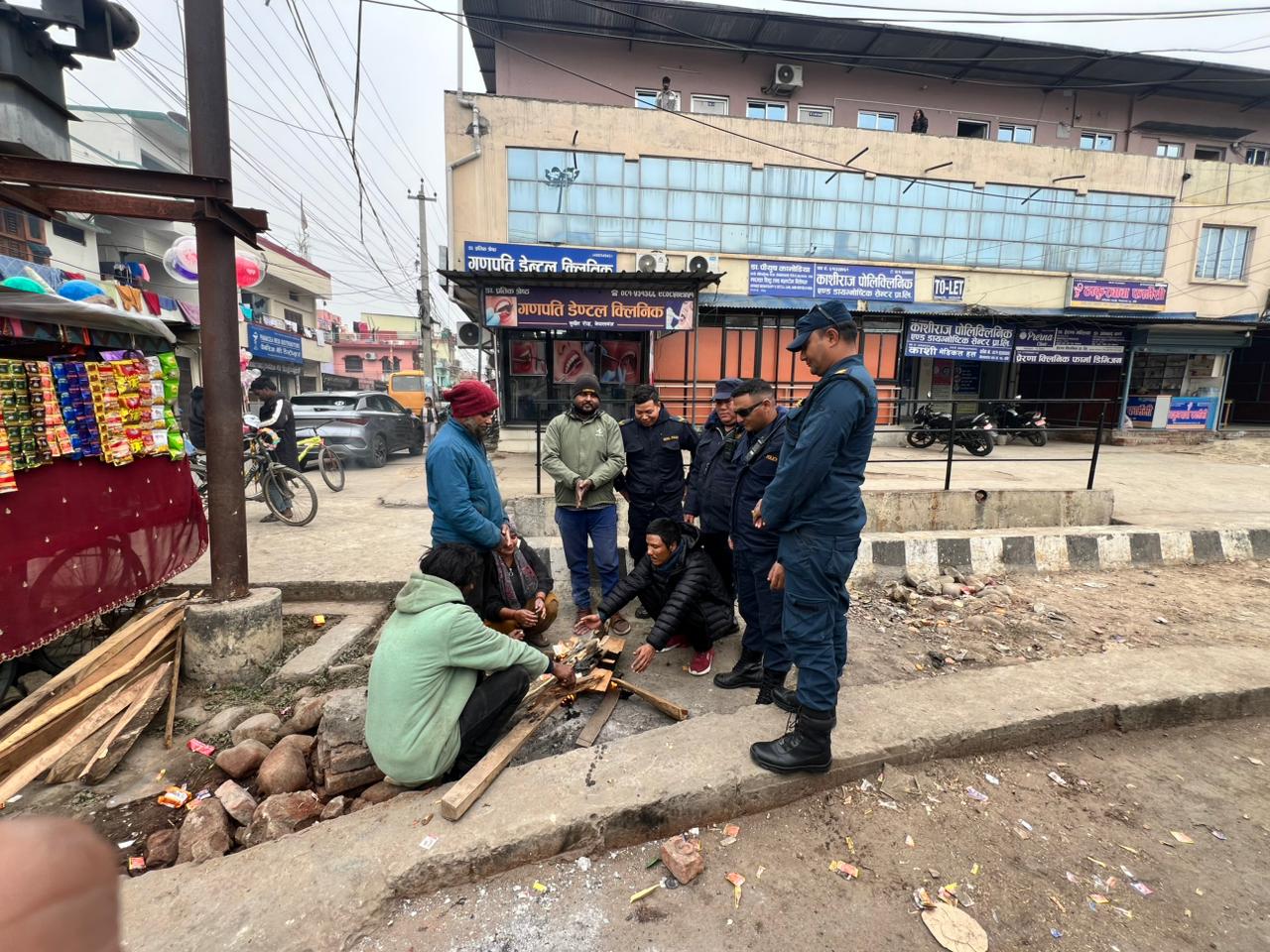 आगो बाली ताप्ने व्यवस्था मिलाइयो