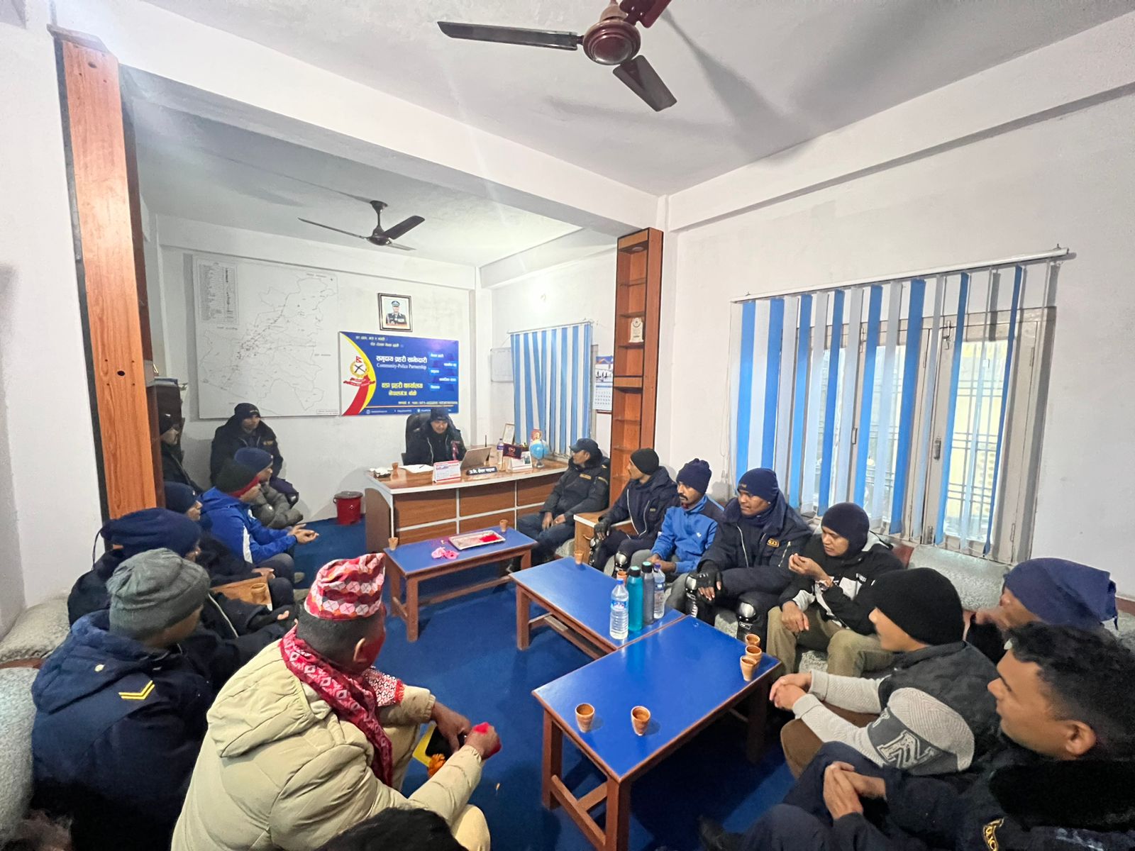 प्रहरी कर्मचारीहरूसंग कार्य प्रगति समिक्षा एवं आगामी कार्ययोजना सम्बन्धि छलफल