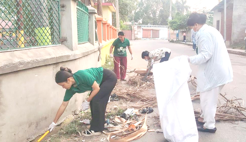 रानीतलाउ क्षेत्रमा वृहद् सामुदायिक सरसफाई