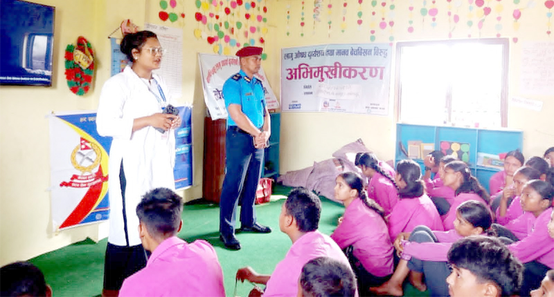 बर्दियामा मानव बेचबिखन तथा लागूऔषध दुव्र्यसनविरुद्ध अभियानमूलक सचेतना