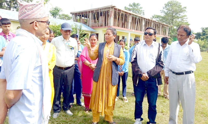 बर्दिया राजापुरका दुई बिद्यालयमा संयुक्त अनुगमन